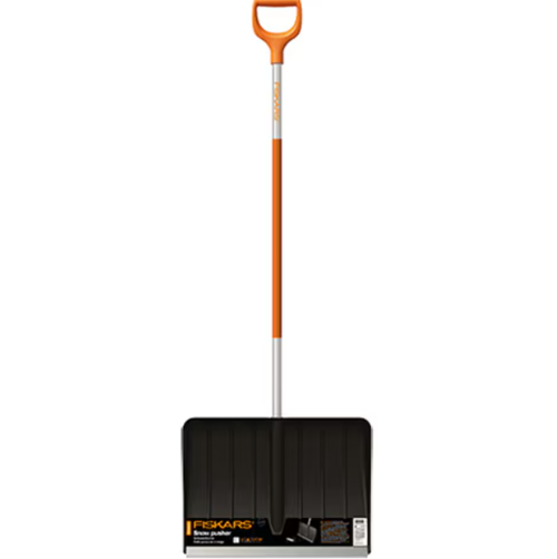 Lopata pentru zapada Fiskars SnowXpert, coada aluminiu cu invelis aderent (Negru/Portocaliu)