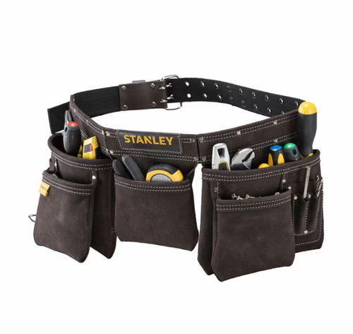 Centura din piele pentru scule Stanley STST1-80113 (Negru/Galben)