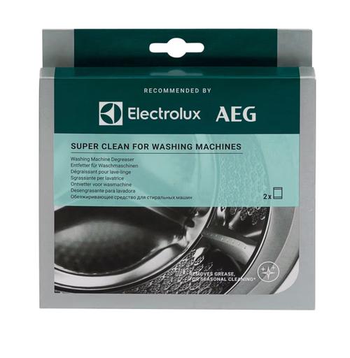 Solutie SuperClean Electrolux M2WCP051, tratament intesiv anticalcar pentru masini de spalat rufe, 2 plicuri x 50 g