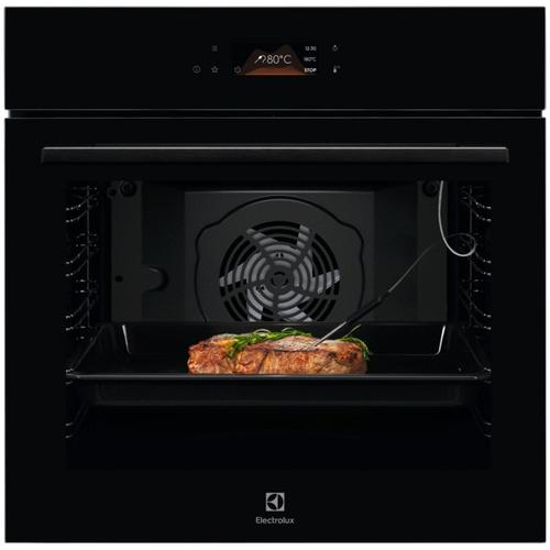 Cuptor incorporabil Electrolux COD8H39Z, 72 l, SteamBake-gatire cu abur, 169 de programe predefinite, Afisaj digital, Control touch, Grill, Senzor gatire, Convectie, 2 tavi emailate+1 gratar, Clasa energetica A+, Sticla (Negru)