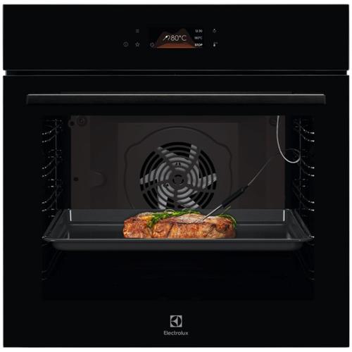 Cuptor incorporabil Electrolux LOD8C39Z, 72 l, SteamBake-gatire cu abur, Autocuratare catalitica(spate), 169 de programe predefinite, Afisaj digital, Control touch, Grill, Senzor gatire, Convectie, Clasa energetica A+, Sticla neagra (Negru)