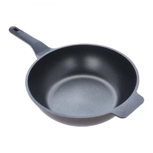 Tigaie Wok NeoKlein PH-WP30 pentru Plita cu Inductie, 30CM (Negru)
