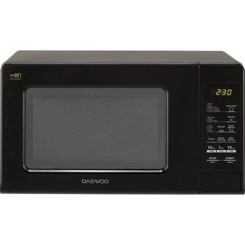Cuptor cu microunde Daewoo KOR-AF25BKX functie Air Fryer, control digital, 25 litri, 850 W, Grill 1200 W, convectie 2200 W, 8 retete presetate, 5 niveluri de putere, platou rotativ de 31.5 cm (Negru)