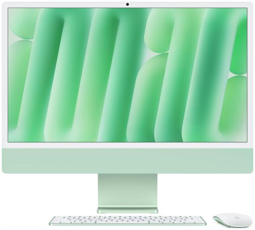 All In One PC Apple iMac 24inch (2024), Procesor Apple M4, 10 nuclee CPU si 10 nuclee GPU, 24inch, Retina 4.5K, 16GB, 1TB SSD, macOS, Layout INT, Manual RO (Verde)