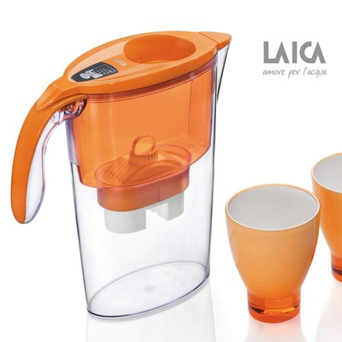 Cana filtranta de apa Laica Stream, 2.3 litri (Portocaliu)