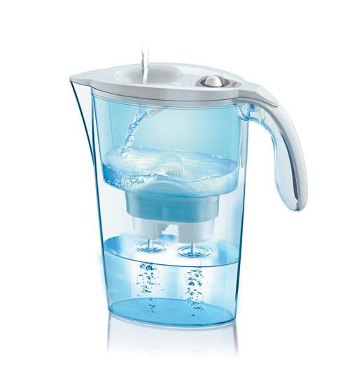 Cana filtranta de apa Laica Mechanical, 2.3 litri (Alb)