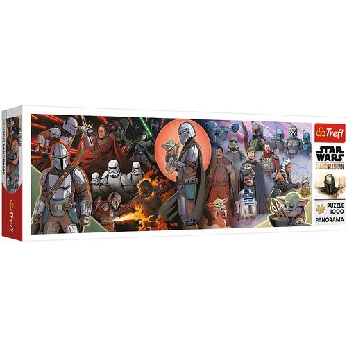 Puzzle panoramic Trefl - Star Wars: The Mandalorian, 1000 piese
