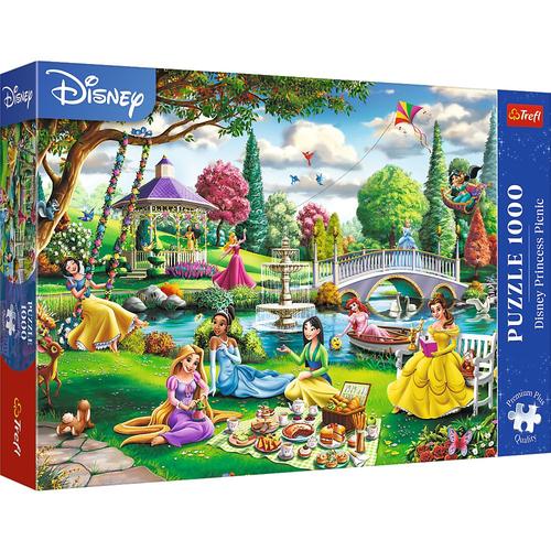 Puzzle Trefl din 1000 de piese - Picnic cu printesele Disney
