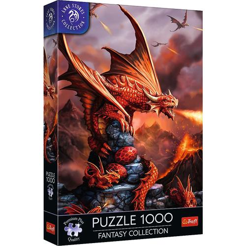 Puzzle Trefl din 1000 piese - Dragon de foc