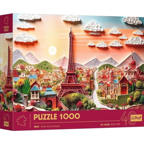 Puzzle Trefl din 1000 piese - Parisul 3D