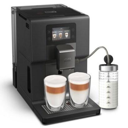 Espressor automat Krups EA 875 U10 Intuition Preference+, 1450 W, Ecran TFT tactil, Rezervor 3 l, 15 bauturi, 3 Setari temperatura (Negru)