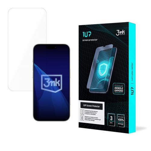 Folie de protectie Ecran 3MK 1UP pentru Apple iPhone 17 Pro Max, Sticla Securizata, Full Glue, Set 3 bucati