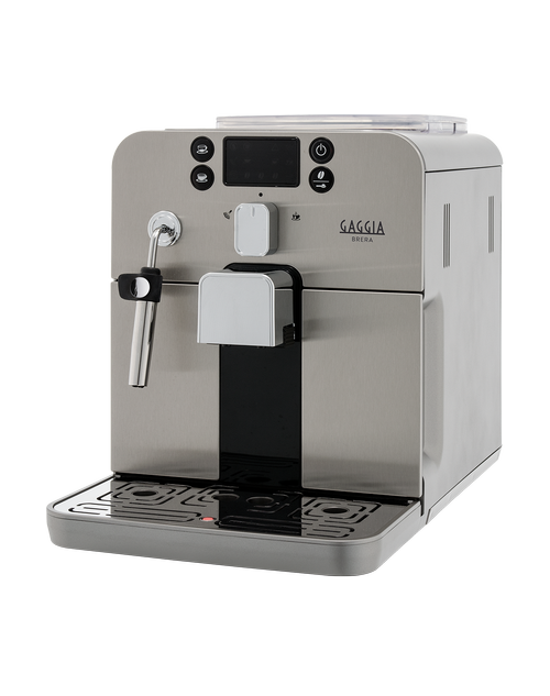 Espressor automat Gaggia Brera R19305/01, Rasnita incorporata, 15 bari, Rezervor 1.2 l, Capacitate boabe 250 g (Argintiu)