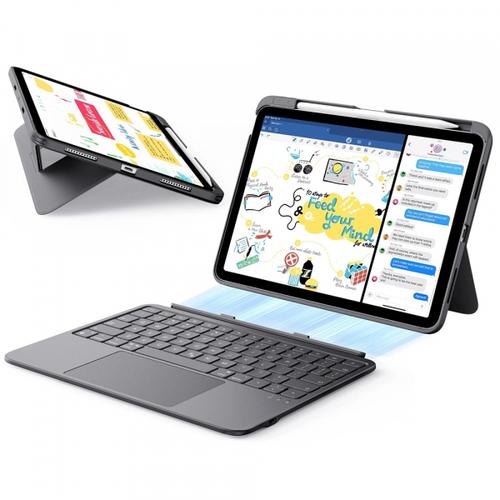Husa cu Tastatura pentru Apple iPad Air 11 (2025) / Air 11 (2024) / Air (2022) / Air (2020), ESR, Flex, Gri