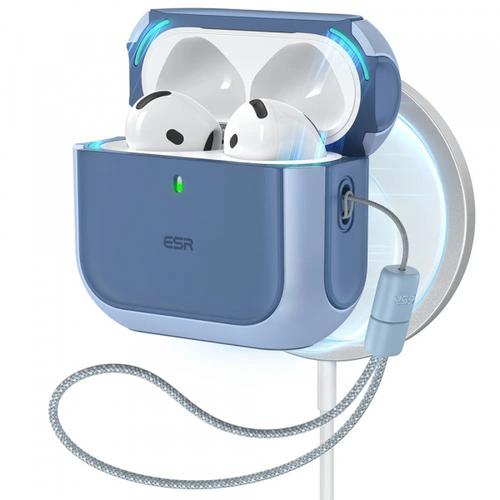Husa ESR Orbit Hybrid pentru Apple AirPods 4, Albastra
