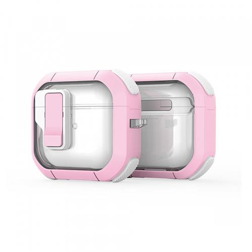 Husa DUX DUCIS PECN pentru Apple AirPods 4, Roz Alba