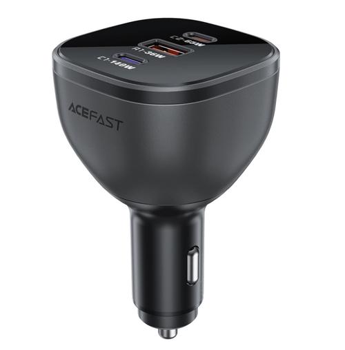 Incarcator Auto Acefast B14, 165W, 5A, 1 x USB-A - 2 x USB-C (Negru)
