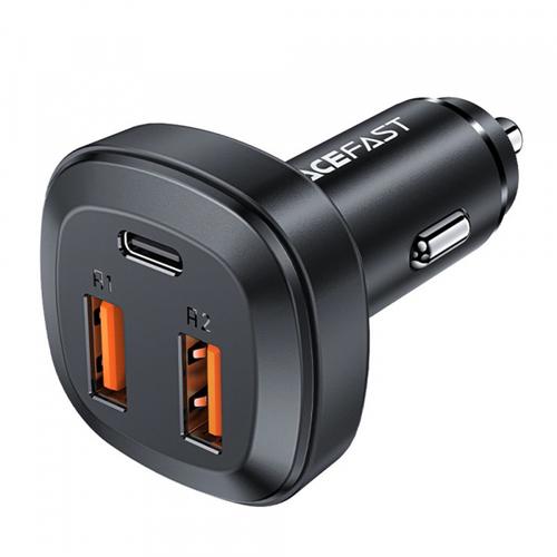 Incarcator Auto Acefast B9, 66W, 5A, 2 x USB-A - 1 x USB-C (Negru)
