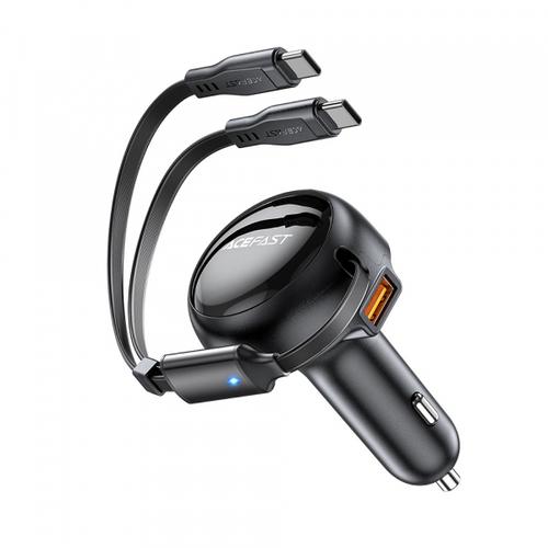 Incarcator Auto Cu Cablu USB-C Acefast B13, 53W, 3A, 1 x USB-A (Negru)
