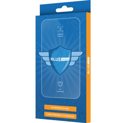 Folie de protectie Ecran Blue Shield pentru Honor 90 Lite, Sticla Securizata, Full Glue, Case Friendly, Neagra