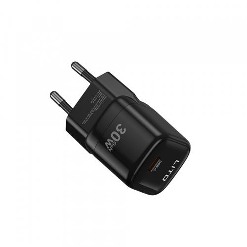 Incarcator Retea Lito LC11, 30W, 3A, 1 x USB-C (Negru)