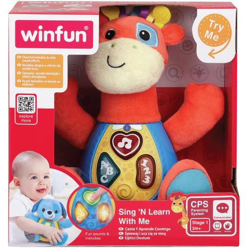 Jucarie interactiva Winfun - Canta si invata cu girafa Patch