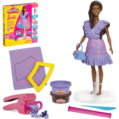 Set Play-Doh Barbie - Creatii vestimentare cu volane, cu papusa inclusa