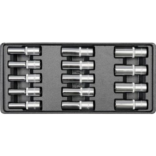 Set 14 chei tubulare Yato 8-21 mm, prindere patrat 1/2 inch