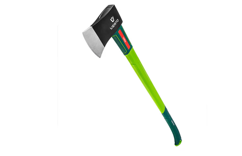 Topor pentru gradina Verto 05G202, cap 1500g, maner din fibra de sticla (Verde)