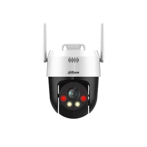 Camera supraveghere wireless IP WiFi cu iluminare duala Dahua Active Detterence Picoo P5AE-PV, 5 MP, IR/lumina alba, 4 mm, slot card, vizualizare de pe telefon, microfon si difuzor, auto tracking