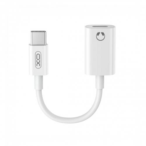 Adaptor audio XO Design NB-R268B, USB-C - Lightning , 0.12m (Alb)