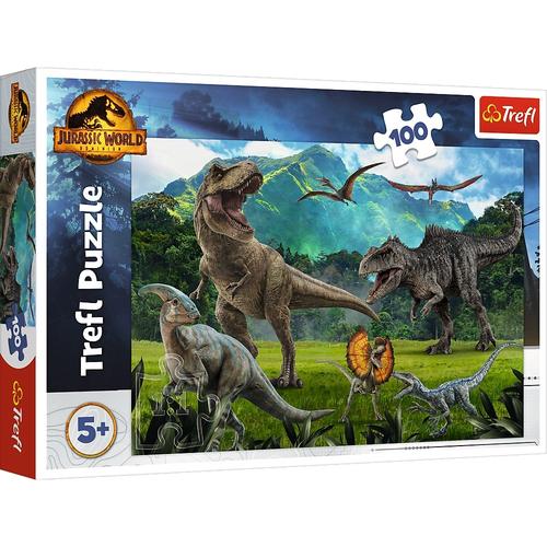 Puzzle Trefl Jurassic World Lumea dinozaurilor, 100 piese