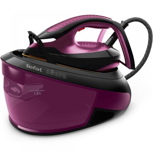 Statie de calcat Tefal Express Vision SV8152E0, Putere 2800 W, Jet de abur 480 g/min, Abur variabil 0-130 g/min, Talpa Durilium Airglide Autoclean, Rezervor detasabil 1.8 l (Violet)