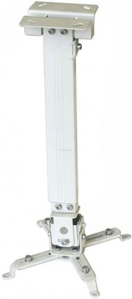 Suport Videoproiector de tavan Sopar TAPA 23054, reglabil, 43 - 65 cm, 12 Kg, Alb