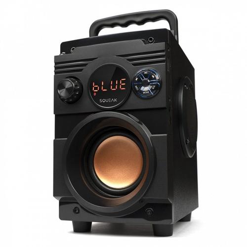Boxa portabila SQUEAK BassBlaster SQ1001, Bluetooth 5.1, Radio FM, USB-C, 18W (Negru)