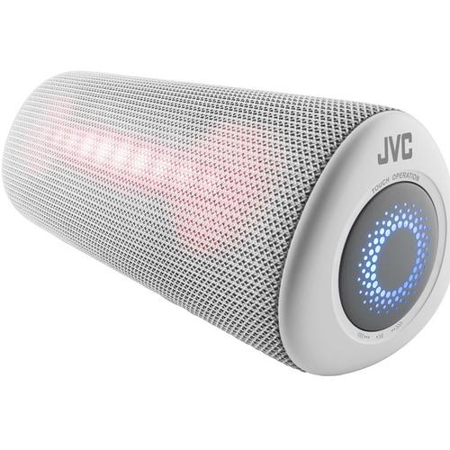 Boxa portabila JVC XS-E423G, 24 W, Bluetooth, IPX5, Iluminare cu LED-uri (Gri)