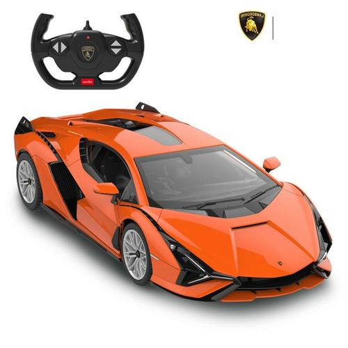 Masina cu Telecomanda Lamborghini Sian FKP 37 scara 1 la 14 (Portocaliu)
