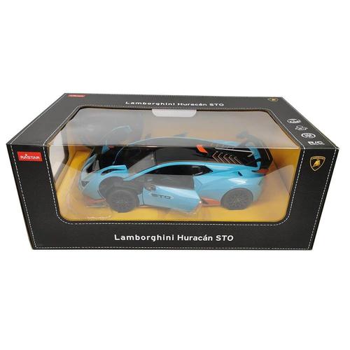Masina cu telecomanda Lamborghini Huracan STO, scara 1 la 14 (Albastru)