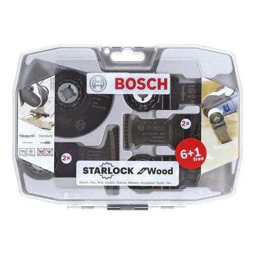 Set 7 accesorii pentru multicutter Bosch, prindere Starlock, taiere lemn