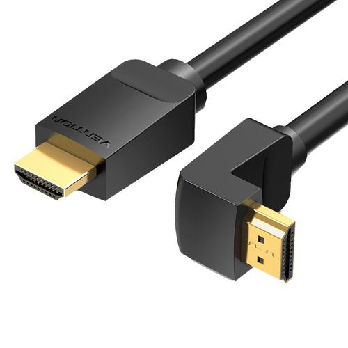 Cablu HDMI unghi drept, 270 grade, 2 m, Vention