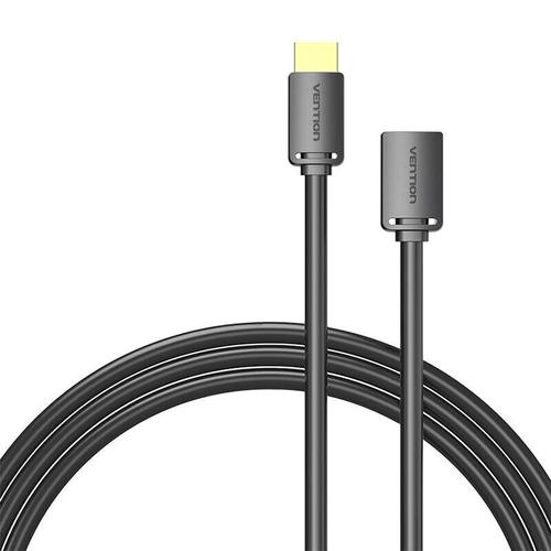Cablu HDMI la HDMI-A mama 4K HD PVC 3m Vention AHCBI, Negru