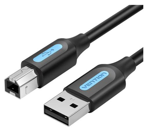Cablu pentru imprimanta Vention COQBF, USB 2.0 la USB-B, 2A, 480 Mbps, 1m, Negru