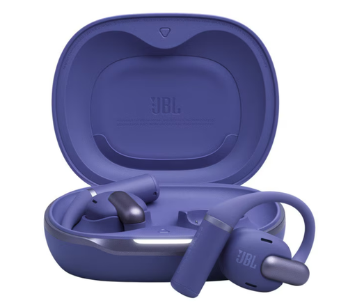 Casti Alergare Open-Ear JBL Sense Pro, True Wireless, Bluetooth, Hi-Res Audio, 4 microfoane, Multipoint, Autonomie 38 ore, Albastru