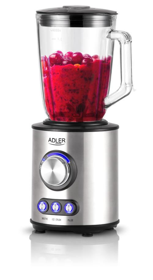 Blender Adler AD 4078, 1700 W, Pahar 1.5 l, 2 viteze, 3 programe (Inox)