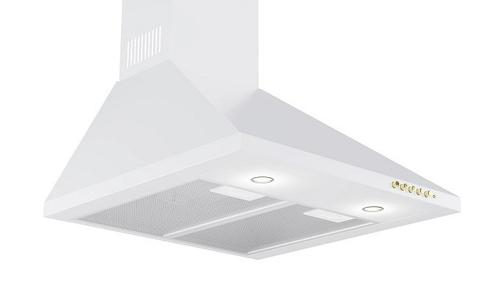 Hota decorativa Akpo WK-4 CLASSIC GOLD, 500 m3/h, 3 viteze, 106 W, Clasa C, 50 cm (Alb)