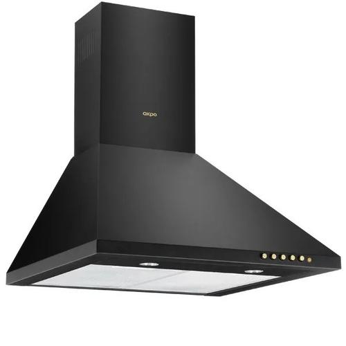Hota decorativa Akpo WK-4 CLASSIC GOLD, 500 m3/h, 3 viteze, 106 W, Clasa C, 60 cm (Negru)