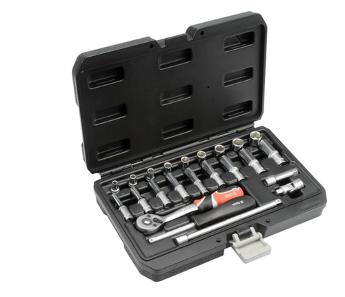 Trusa tubulare Yato YT-14451, 23 piese, 1/4inch, Cr-V