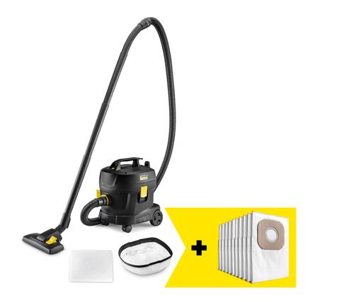 Aspirator profesional uscat Karcher T 11/1 Classic Adv Re!Plast Go!Further, 850 W, Container 11 L, 23.5 kPa, Cablu 12m (Negru)