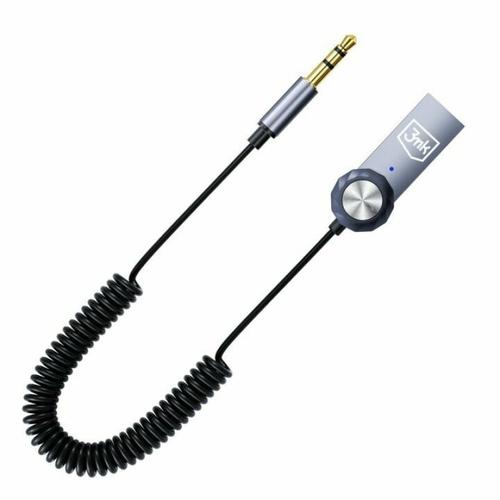 Adaptor audio 3MK cu microfon Bluetooth 5.4 (Gri)