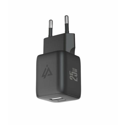 Incarcator Retea iPEAX GaN 25W, USB-C + USB-A (Negru)